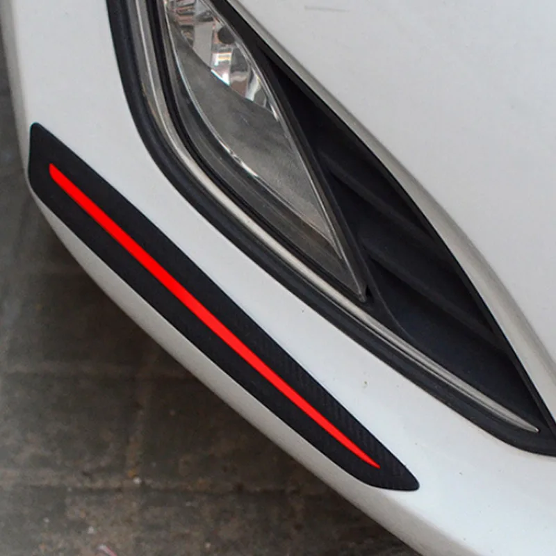

2Pcs Car Sticker Bumper Strips Anti Scratch Front/Rear Corner Guard Protection Decor F-Best