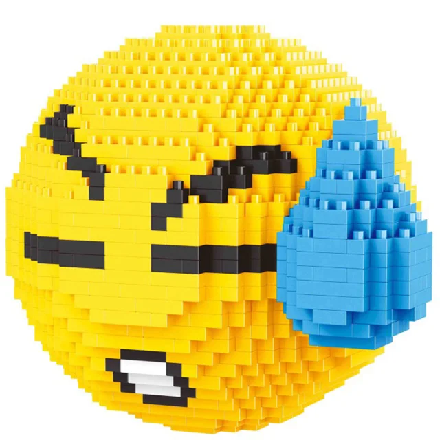 Mini Brick Balody 2019 Face Emoji Block 3D DIY cartoon Nano small