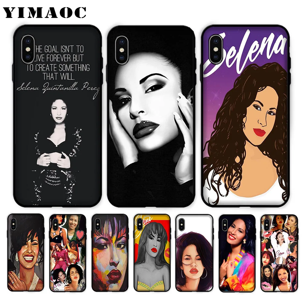 

YIMAOC selena quintanilla Soft Case for iPhone XS Max XR X 7 8 6 6S Plus 5 5S SE