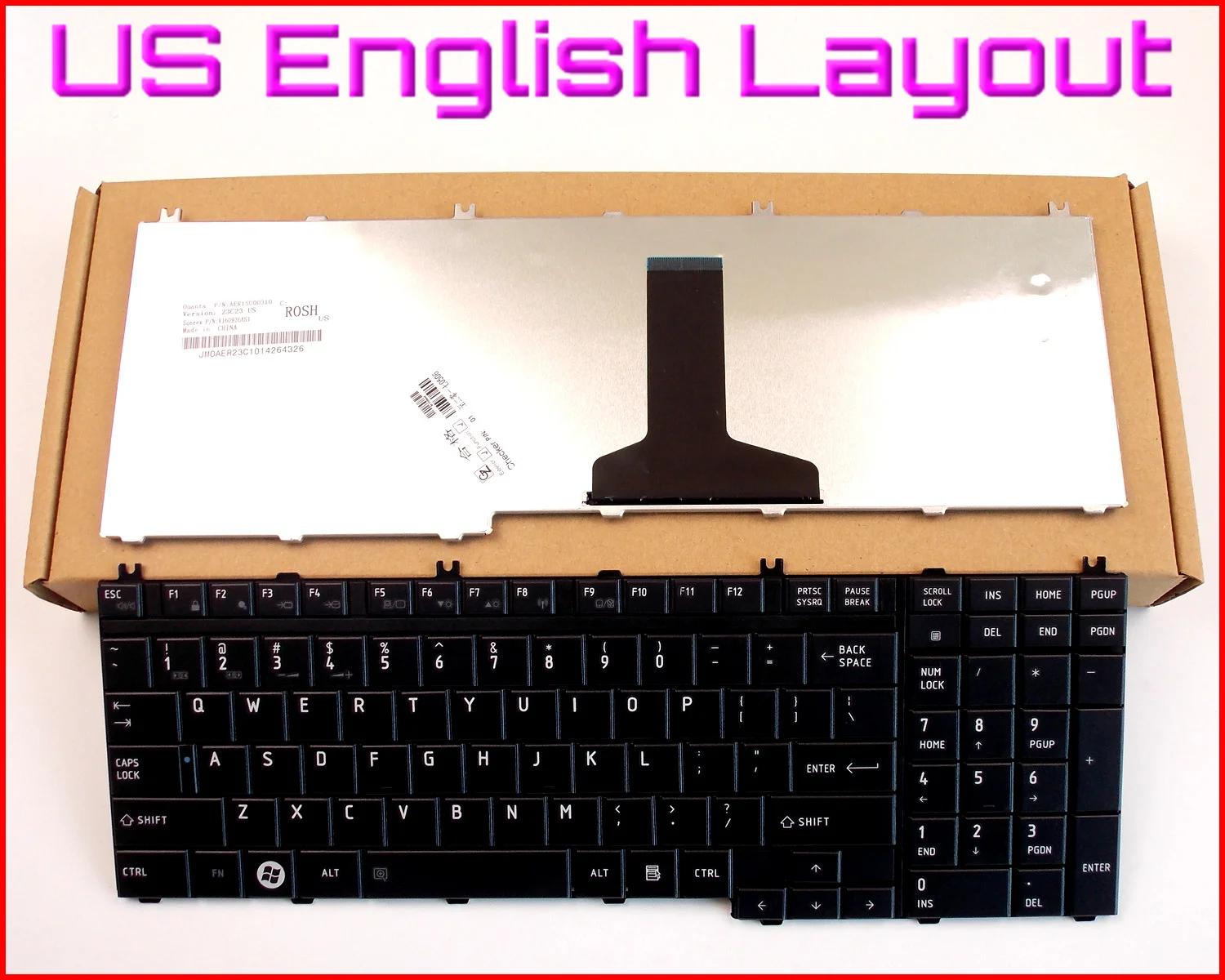 Новая клавиатура английская версия для ноутбука Toshiba SATELLITE L350 X205 L355 L350D L355D L500 L500D