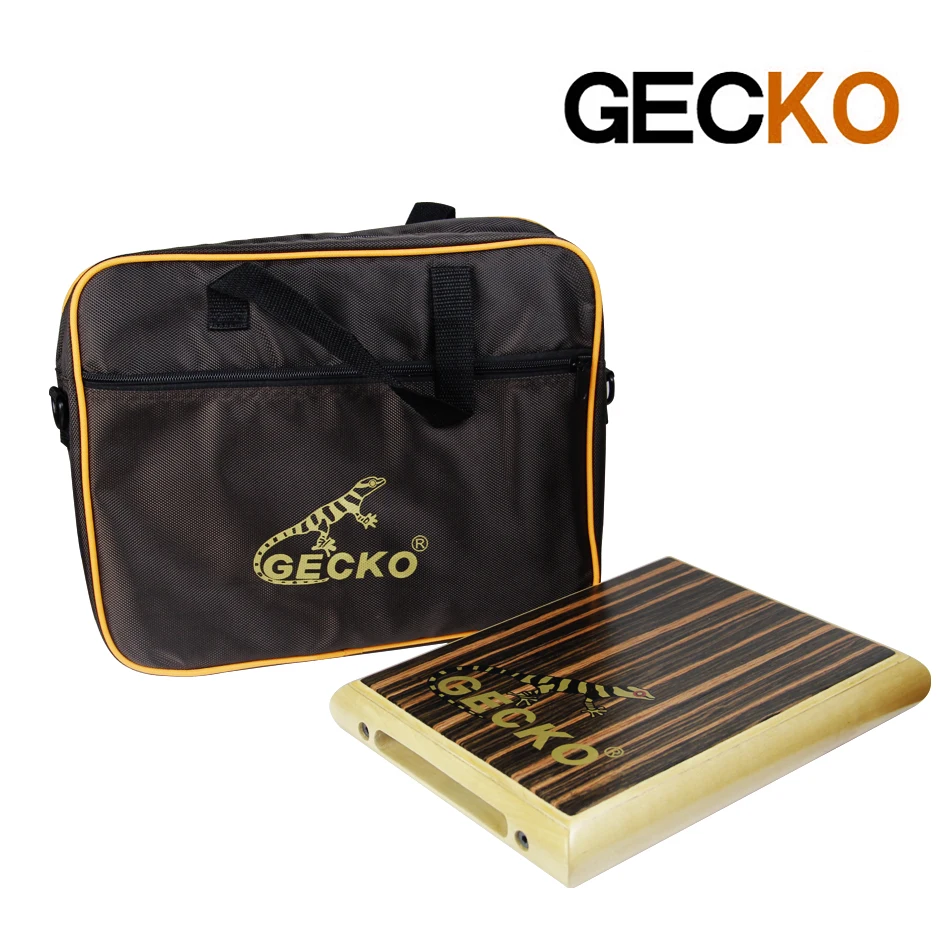 GECKO Cajon PAD-1  Zebra Wood  Natural  95*230*290mm birch  With the package