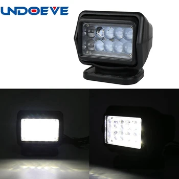

1pcs 12v 24v 50w 360 LED Rotating Remote Control Work Light Spot for SUV Boat Home Security Farm Field Protection Emergency