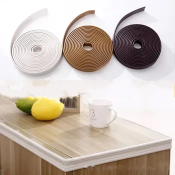 

3D Anti-collision Strips Foam cotton Frame Waist line Wall Sticker Baseboard Soft Bag Children's room ceiling Line Home Decor