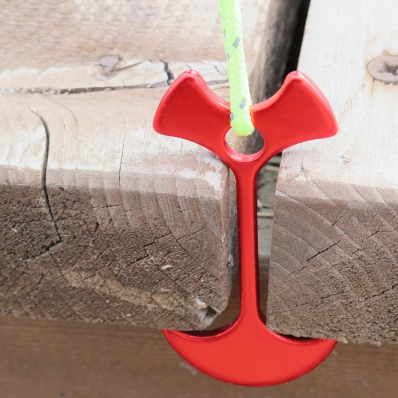 

5 Pcs Aluminum Alloy Outdoor Camping Tent Nail Fishbone Stopper Anchor Tent Peg