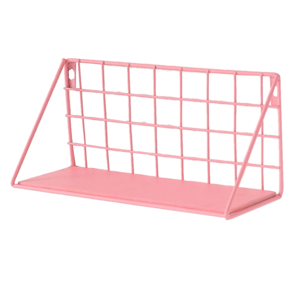 Wooden Iron Storage Holders Home Storage Shelf Wall Hanging Storage Box Flower Pots Book Storage Racks Display Organizer