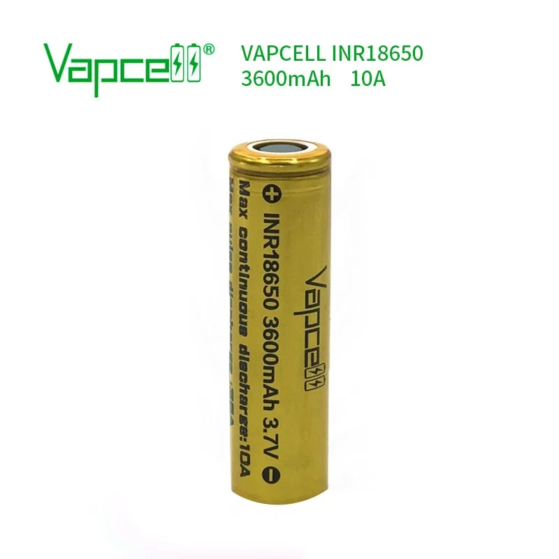 1 доллар купон Vapcell 18650 анти-помех Перезаряжаемый 18650 3600mAh 10A/35A 3,7 V 18650 литий-ионный аккумулятор