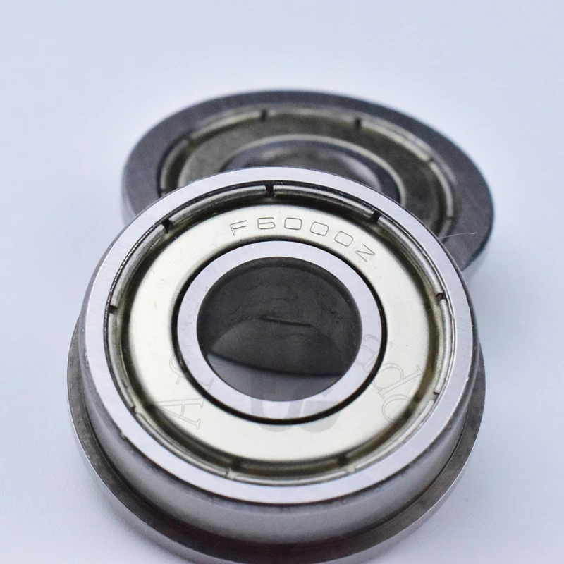 F6000ZZ 10*26 (28) * 8 (2) мм 10 шт опорный фланец подшипники 6000 F6000Z F6000ZZ радиальный подшипник из хромированной стали Бесплатная доставка