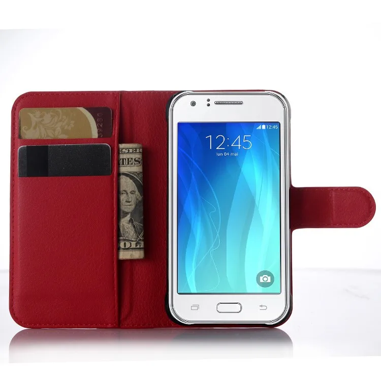 Luxury Wallet Flip PU Leather Case Cover For Samsung Galaxy J1 Ace J110H J110F Duos Case Cell Phone Case Back Cover With Gift (9)