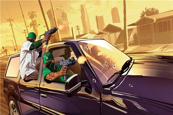 Personalizado Canvas Art Cartaz Gta5 Grand Theft Auto San Andreas