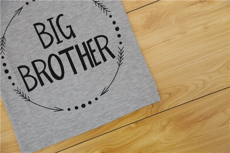 Big Brother Letters Print Kids t shirt Boy Girl shirt Casual Children Toddler Clothes Funny Top Tees little brother rompers (3)