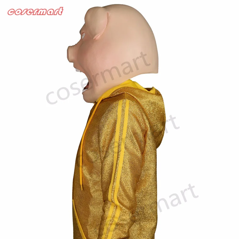 2016 Movie Sing Cosplay Porcupine Ash Latex  Mask Pig  Animal Mask Halloween Party (10)