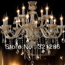 12 головок, модная хрустальная люстра, светильник для гостиной, светильник для ресторана, светильник, свеча, хрустальная лампа 88021