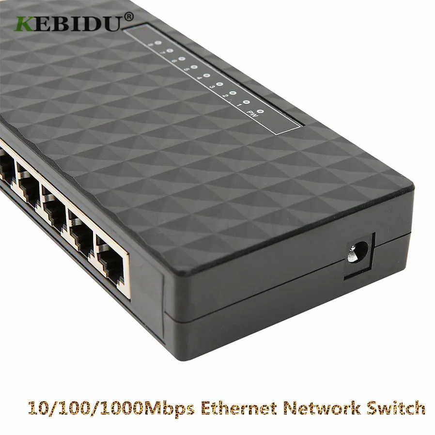 Kebidumei Smart гигабитный 8 Порты и разъёмы переключатель 10/100/1000 Gigabit Ethernet сетевой коммутатор Gigabit Lan концентратор полный/полудуплекс