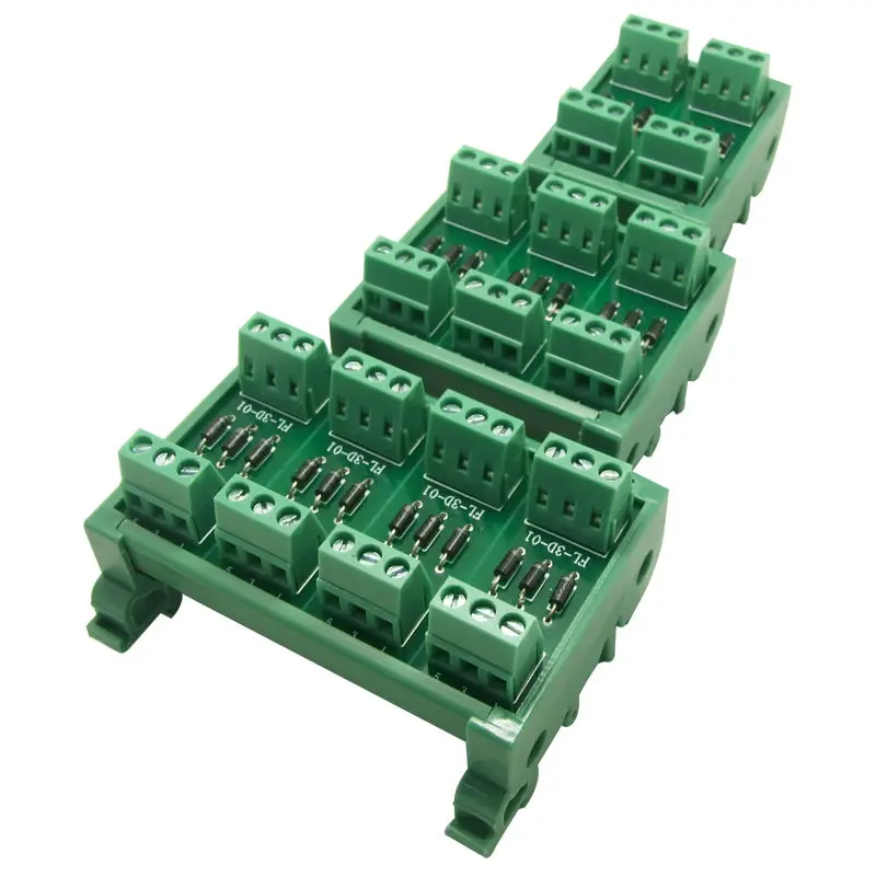 12 канальный диодный модуль DIN рейку 1 Ампер 1000 в общий анод 12 диодный сетевой модуль, 1N4007 didoe модуль