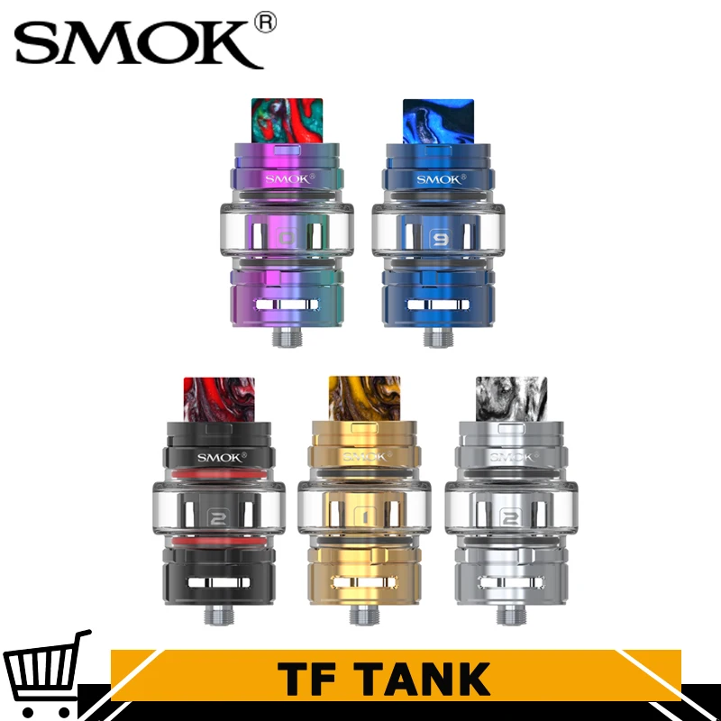 

Original SMOK TF Tank 6ML TF Atomizer with TF Tank BF-Mesh Coil Top Filling Vape For E-Cigarettes Morph Vaporizer