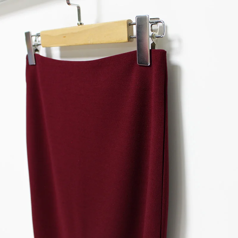 Hermicci новая мода элегантная женская юбка миди тонкая OL Сексуальная Открытая шифоновая юбка-карандаш длиной до колена Офисная Женская юбка