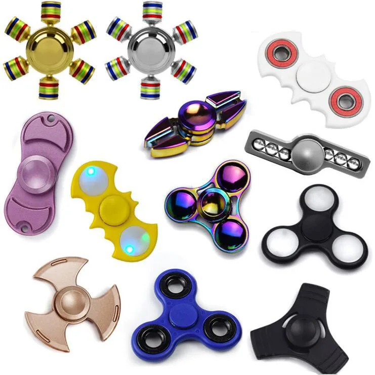 Rainbow Heptagonal Hand Spinner fid Zinc Alloy Metal fid
