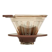 Двойной Слои Нержавеющая сталь держатель фильтра для кофе залить Воронка-дриппер для кофе сетка Кофе Чай фильтр корзины многоразовые Кухня