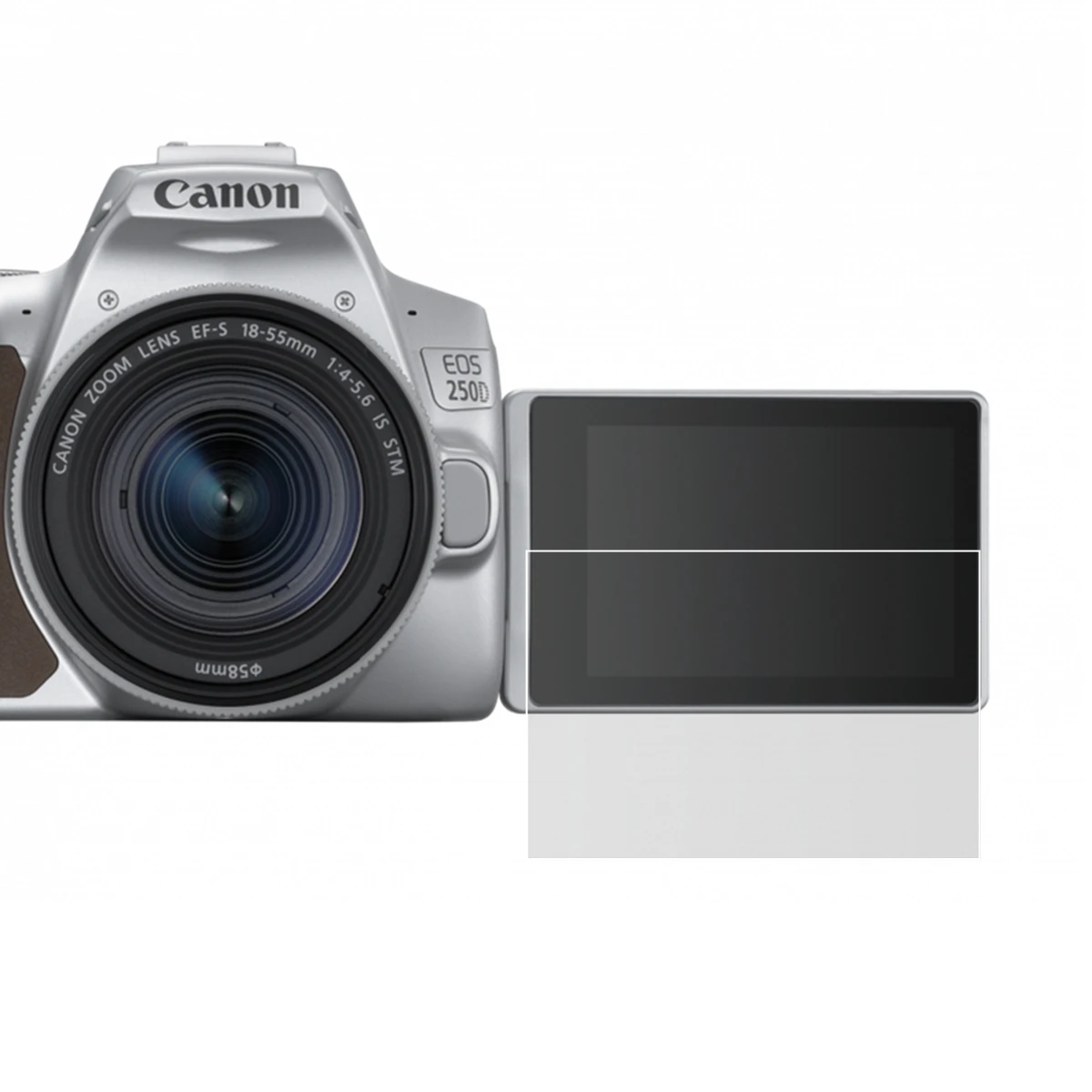 

Self-adhesive Tempered Glass LCD Screen Protector Cover Guard for Canon 250D Rebel SL3 Kiss X10 200D II Camera