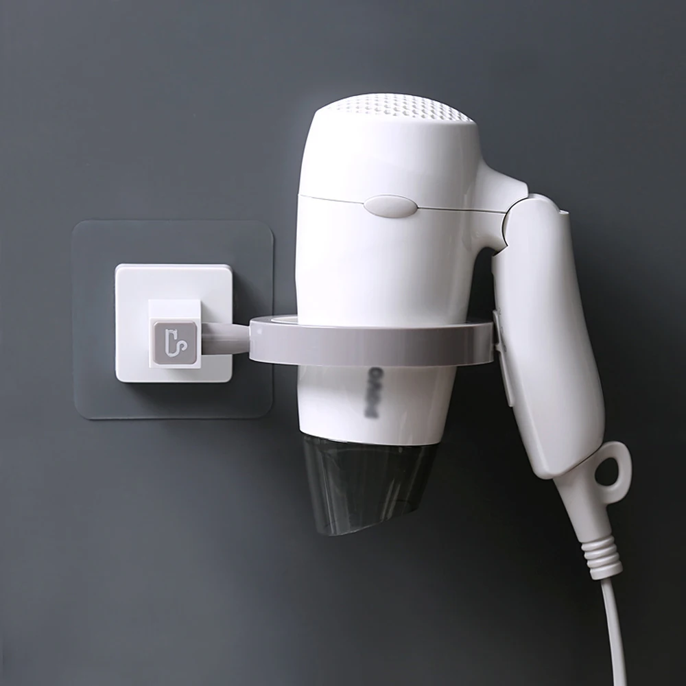 

Hair dryer rack non-perforated wall-mounted hair dryer rack toilet rack bathroom rack wx6081443
