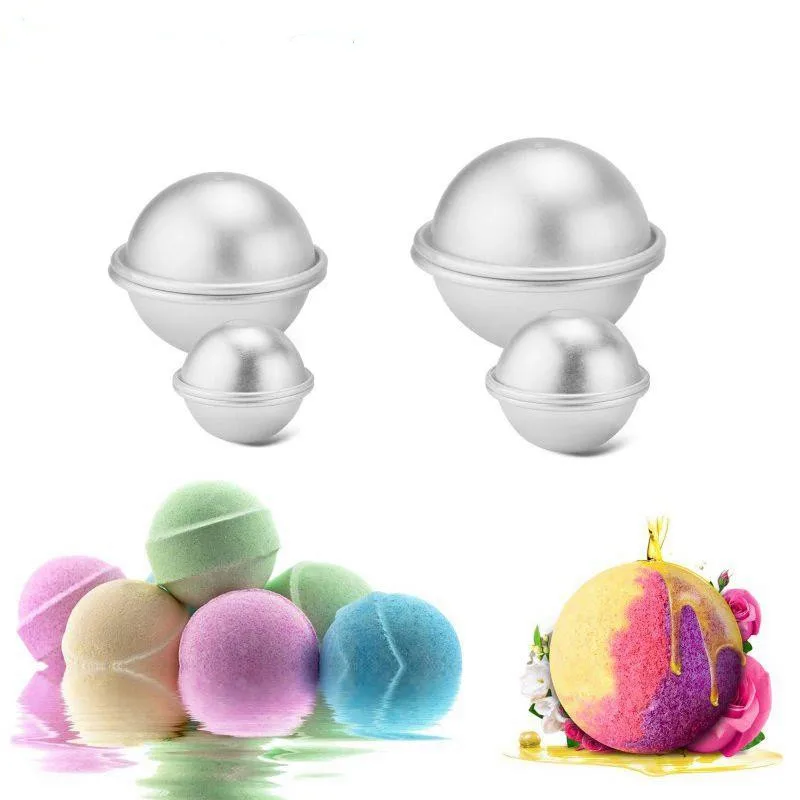 

6PC Bath Bomb Mold DIY Round Ball Shape Fondant Cake Baking Cooking Tools Handmade Pastry Mould Supplies