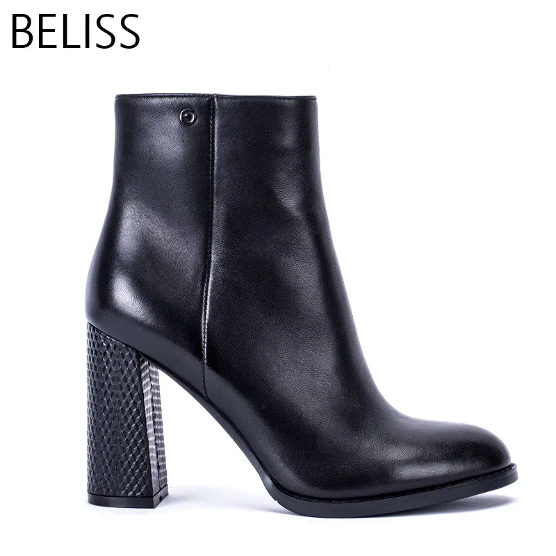 À brown Bottes Heel Heathed Cuir Painted En 2018 Pointu Automne Femmes Black Robe Tendance B16 Nouveauté Beliss Dames blue Printemps Hauts Bout Heel Véritable Bottines Talons Heel MpqUzVSG