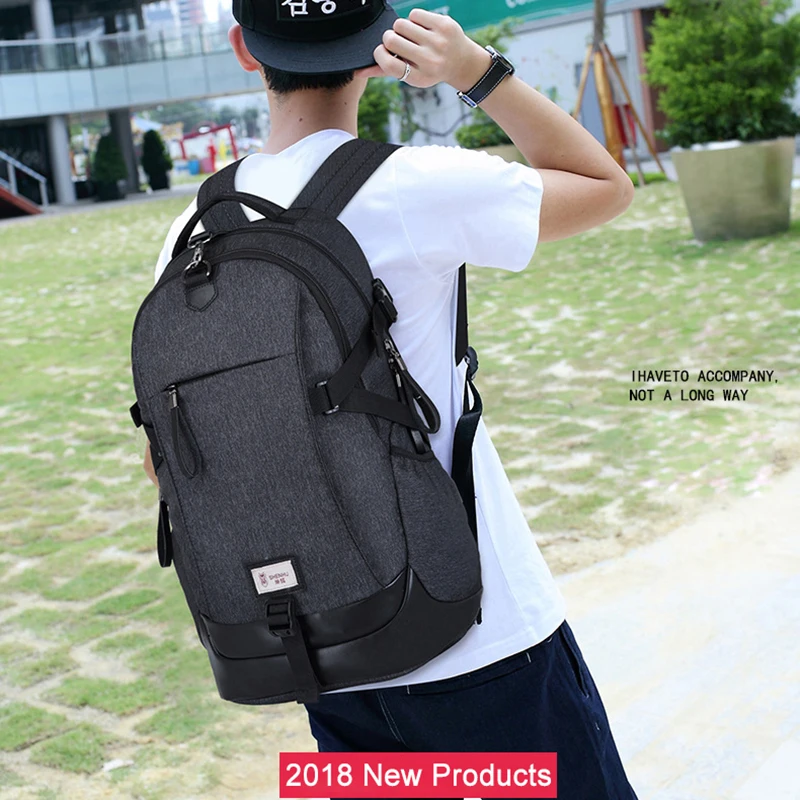 Mochila escolar informal de gran capacidad con USB para hombre, Mochila de viaje antirobo, Mochila impermeable para ordenador portátil, Mochila para hombre, Mochila