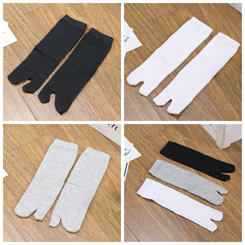 

3pairs/set Unisex Japanese Clog Socks Men Flip Flop Sandal Split Toe Middle Tube Socks Women Foot Finger Sock ZXY9242