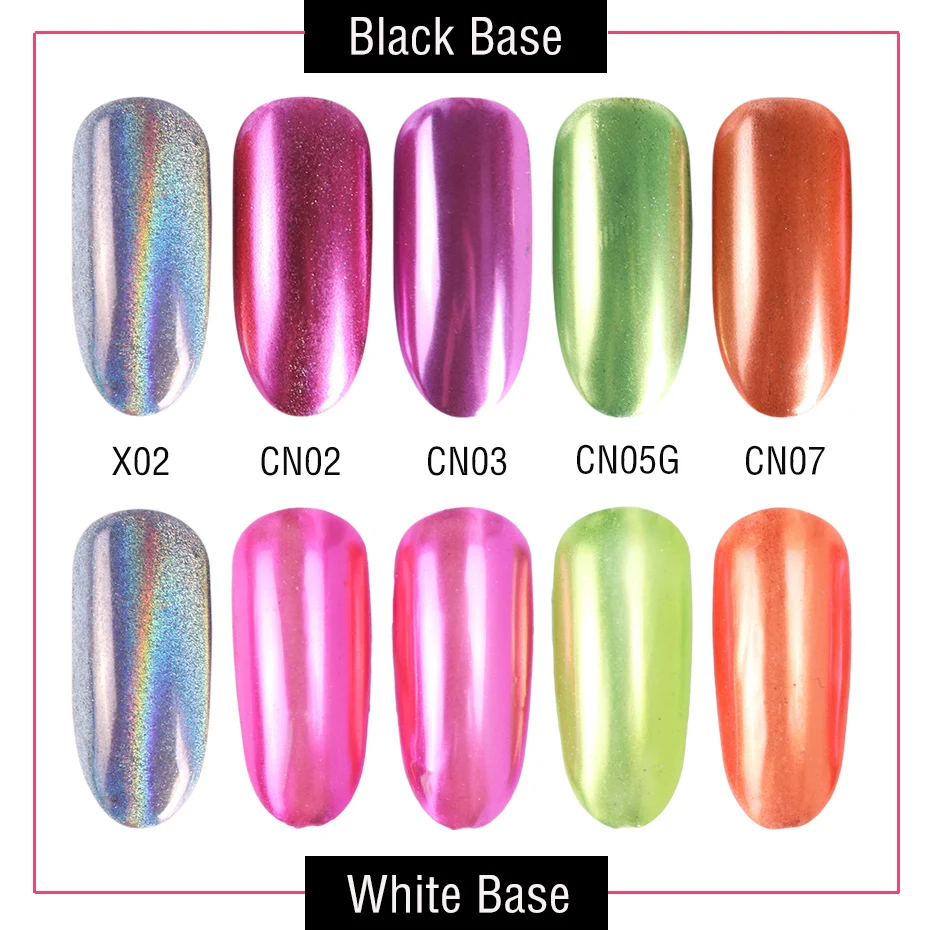 1pcs Nail Glitter Laser Mirror Powder Holographic Silver Pink Chrome Dipping Pigment Dust Gel Polish Manicure Decorations LY786 (3)