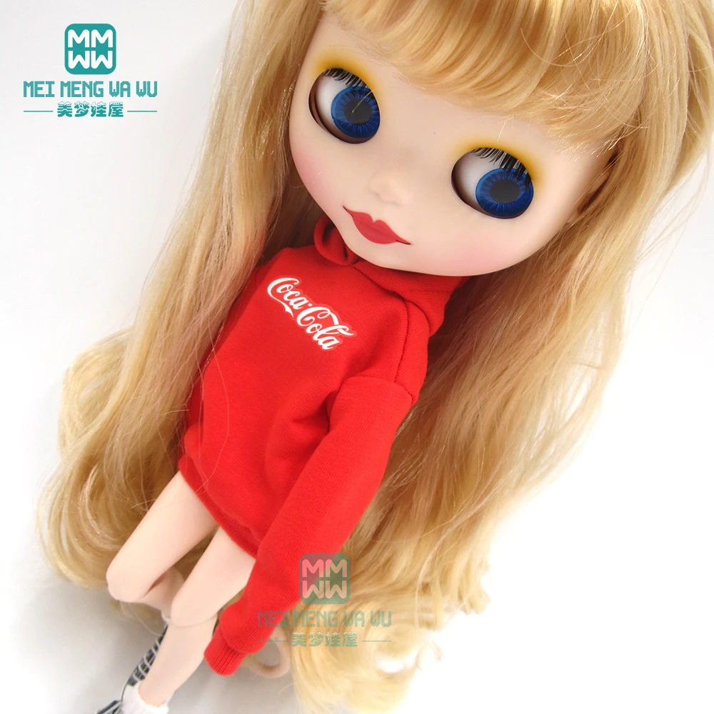 Blyth кукольная одежда модная толстовка с капюшоном и надписью для blyth azone ob24 1/6 аксессуары для кукол