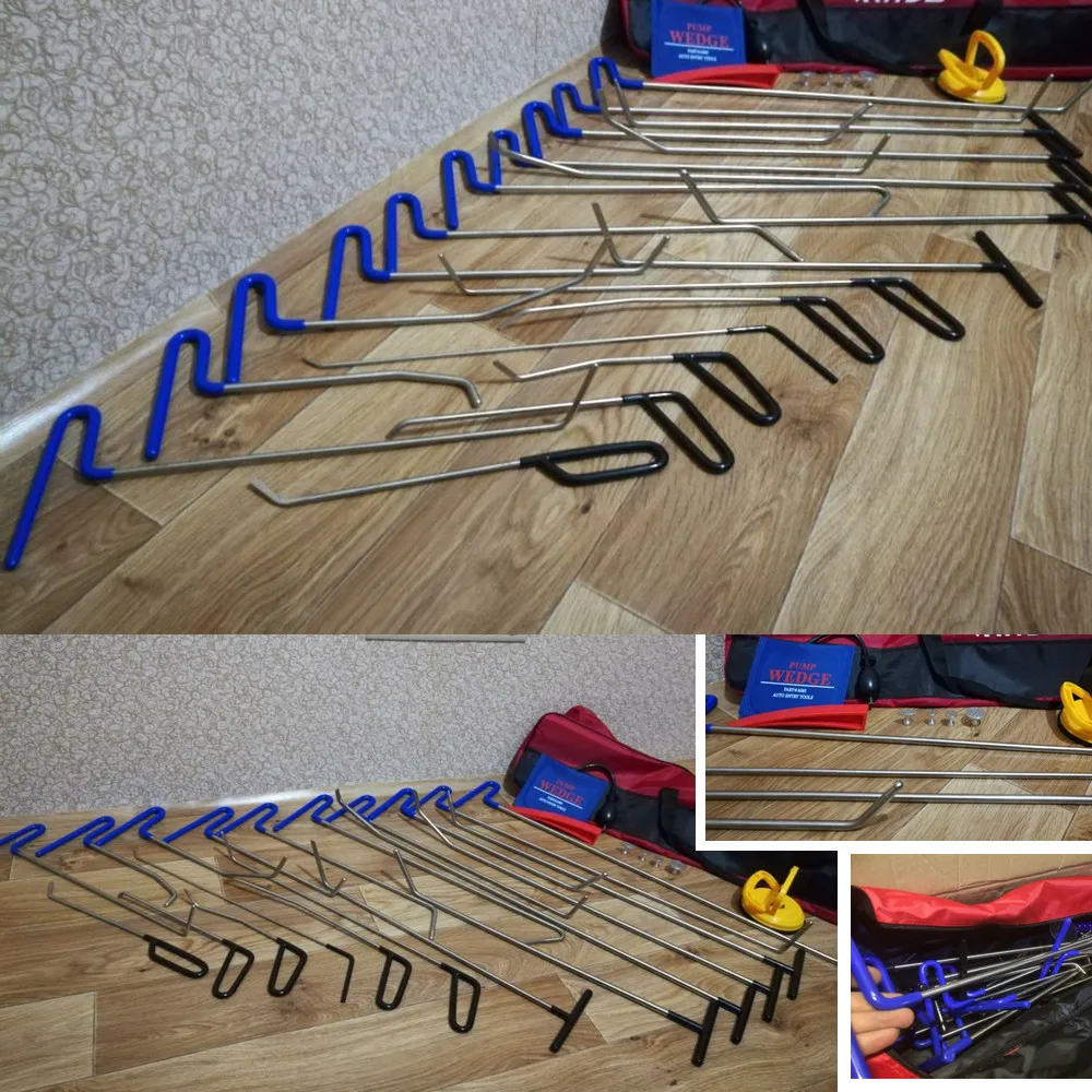 42Pcs tools push Rods Dent Remover Tools Hail