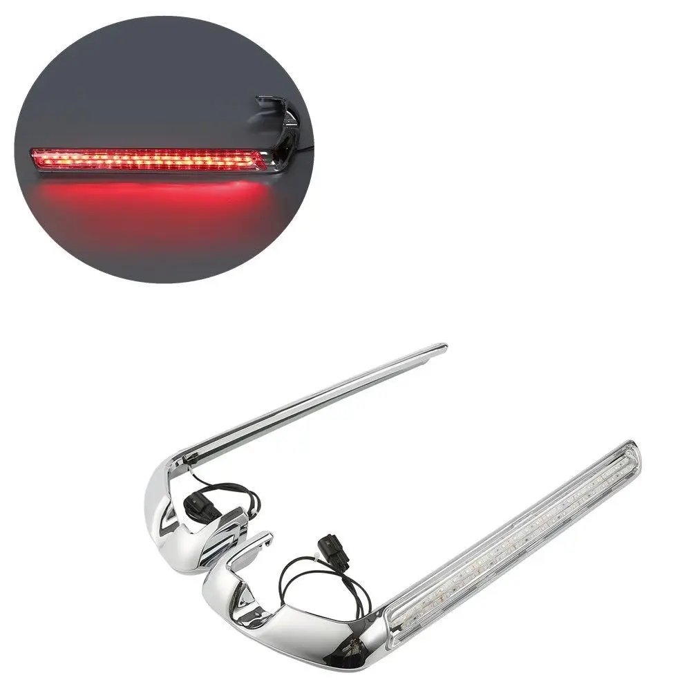 

Chrome Clear Lens Saddlebag LED Side Marker Light For Harley Touring Street Glide Ultra Limited FLHTCU 2014-2018 New