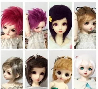 1/3 1/4 1/6 8 10 12 bylthe yosd SD AOD DOD BJD парик MSD Dollfie furwig игрушки куклы woolwig на высоком каблуке 11 см, на высоком каблуке 12 см 18 19cm22cm23cm24cm fw000