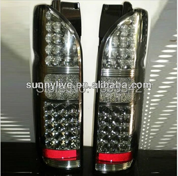 

For TOYOTA HIACE Full LED Tail Lights Smoke Black Color 2005-2013 Year TW