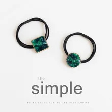 1 шт волосы чипов веревка кольцо взрослых простой резинка для волос резиновые головные уборы зеленый темперамент аксессуары для волос G0502