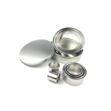 DINIWELL 12 Pcs Round Circle Stainless Steel Cookie Cutter Cake Decorating Fondant Mousse Cake Molds Kitchen Baking Cookie Tools 14pcs set stainless steel dumplings wrappers cutter maker tools cake moulds mousse ring round stainless steel cookie molds set