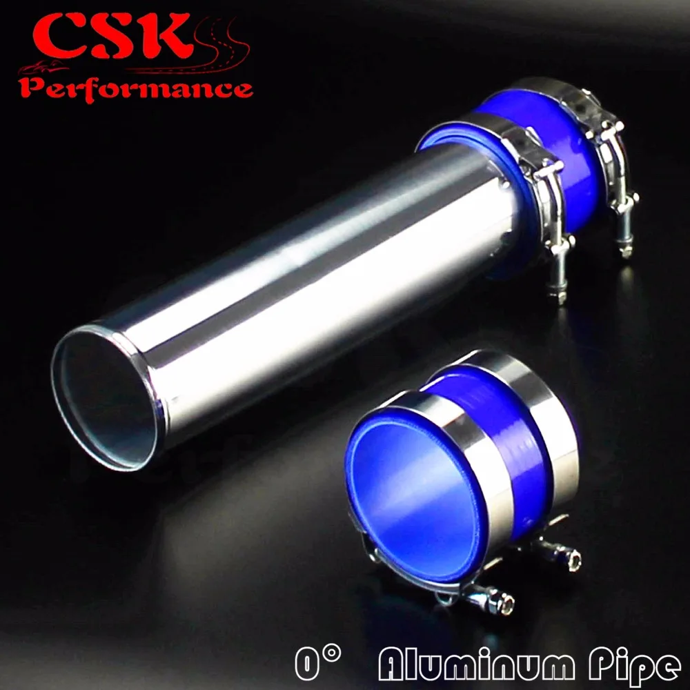 76mm 3" Aluminum Turbo Intercooler Pipe Piping Tubing + silicon hose