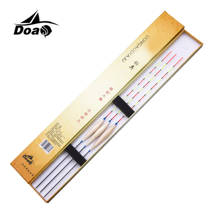 

DOAO 3Pcs/Lots quality long tail Fish Float Barr Wood Fishing Floating floats For Fishing Tank Flotteur Peche Float Fishing