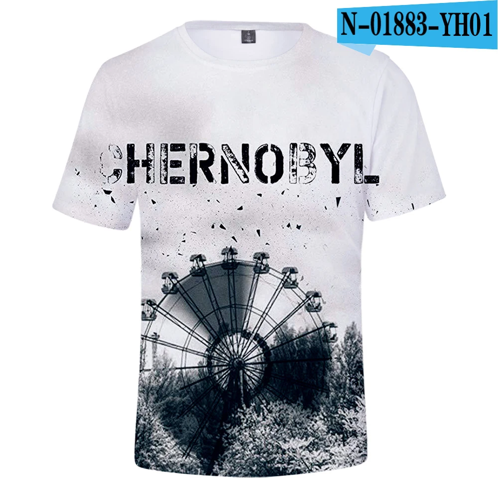 New Popular t shirt Chernobyl T-shirt Summer High Quality Men/Women chernobyl Fashion T-Shirts Tops Soft Top Tees - Цвет: 3D