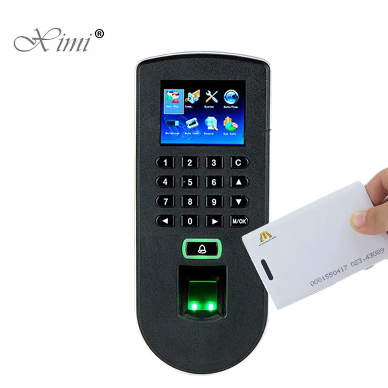 

TF1900 Biometric Fingerprint Time Attendance And Access Control System ZK F19 Fingerpring And RFID Card Door Access Controller