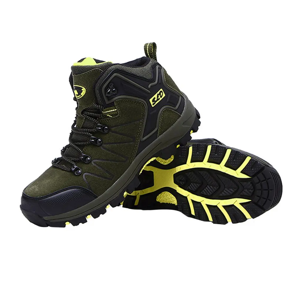 

Outdoor Leather Anti-slip Waterproof Mountaineering Shoes Women Lace-up Hiking Boots Sports Shoes For Climbing Mountain