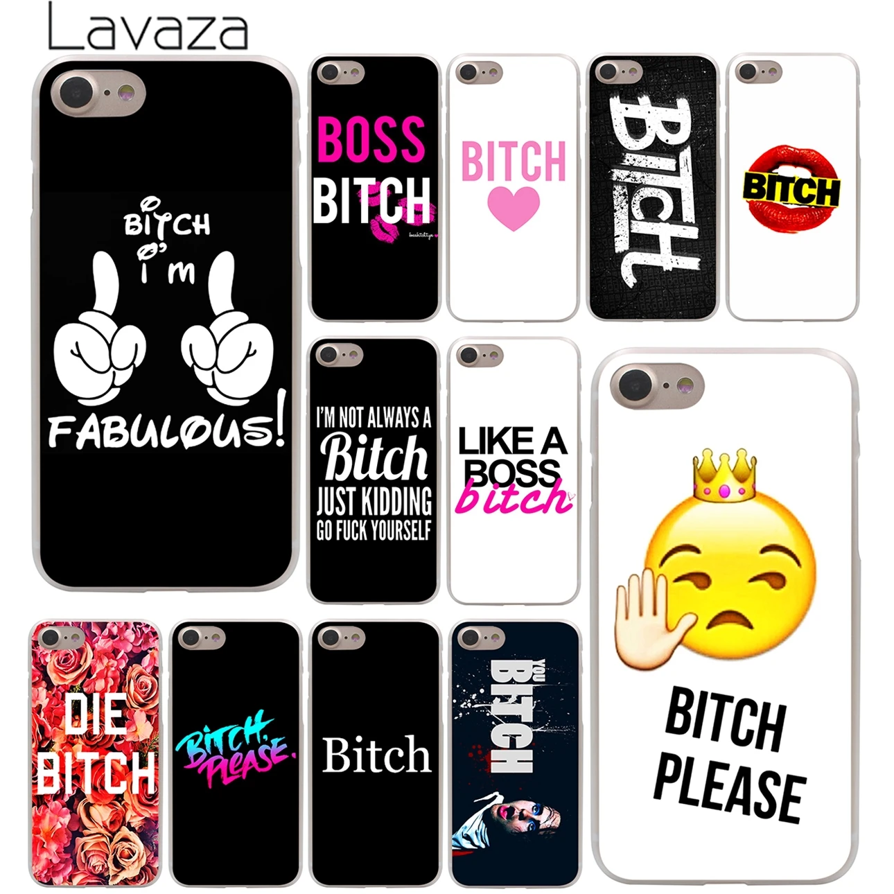 

Lavaza boss Bitch mode on pink please Emoji art Hard Phone Case for iPhone XR X XS 11 Pro Max 10 7 8 6 6S 5 5S SE 4 4S Cover