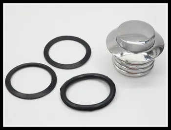

GAS FUEL TANK DOMED POP-UP CAP COVER FOR HARLEY SPORTSTER CUSTOM CHROME