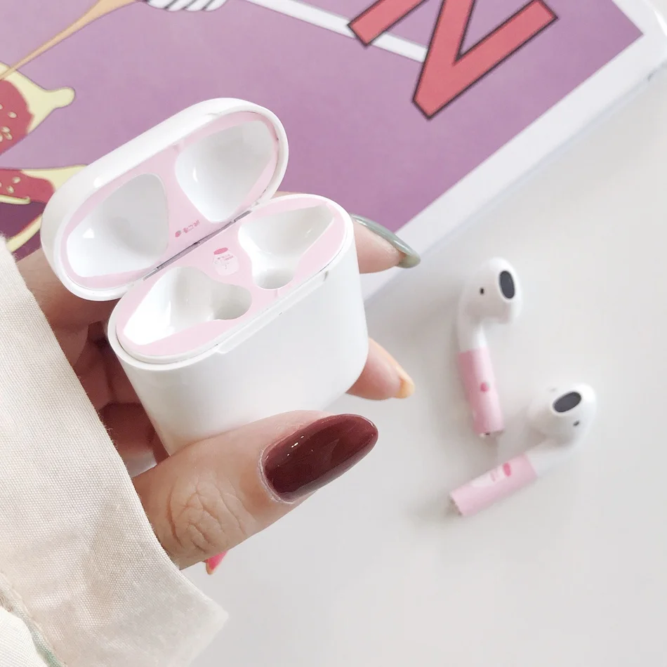 Для AirPods случае 3D мультяшный наушник чехол для Apple Airpods 2 забавные интимные аксессуары защитную крышку с палец кольцо ремень - Цвет: B14