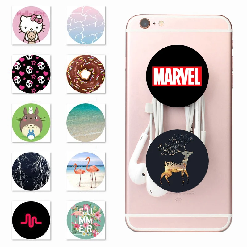 Marvel Popsoket Round Pops Phone Holder Popsocet Pocket Socket Grip Mount Pipsocket for iPhone Xiaomi Finger Ring Попсокет