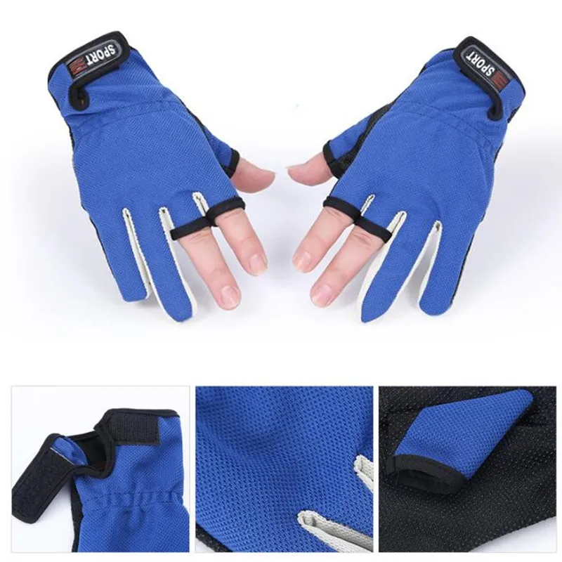 Rowsfire Waterproof Fishing Gloves1Pair/Lot 3 Half Finger Breathable