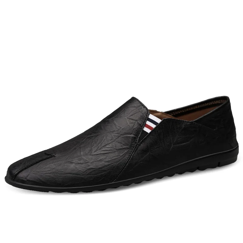 

Men's Peas shoes loafers for men Spring and summer new casual shoes,Pure hand sewing Light flat shoes Leather Sneaker %H3588