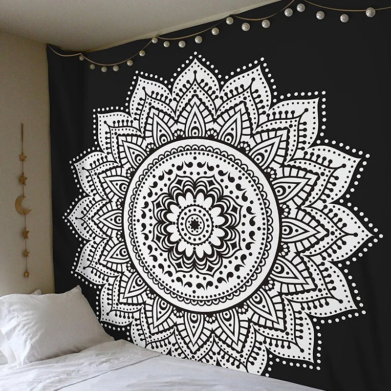 

Indian Mandala Wall Hanging Tapestry Home Decorative Wall Blanket Tapestries Bedspread Yoga Mat Beach Throw Towel