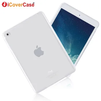 

Protector Case For Apple iPad Mini 4 Mini4 Silicon Cases Cover Clear Color Soft Skin Shell Tablets Pad Accessory Etui Coque Capa