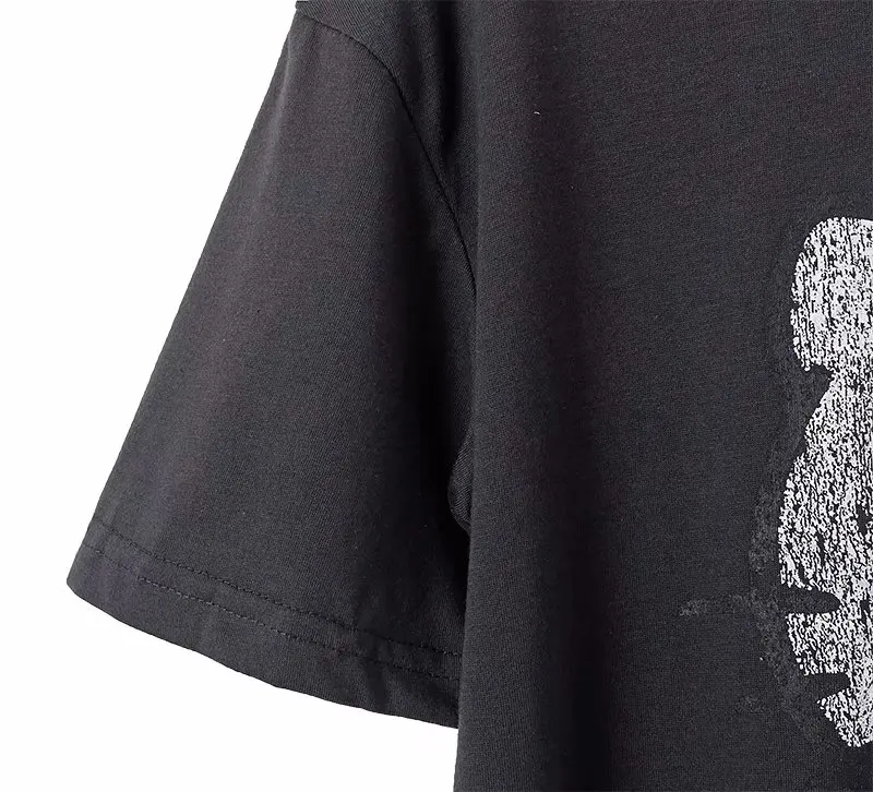 كيتي الكرتون تي شيرت مطبوع 2019 المرأة القطن تي شيرت الصيف عارضة قصيرة الأكمام س الرقبة رمادي تي شيرت السيدات لطيف المحملة الأعلى